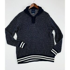 American Eagle Thick Knit Sweater XL Shawl Preppy Varsity Y2K Grandpa